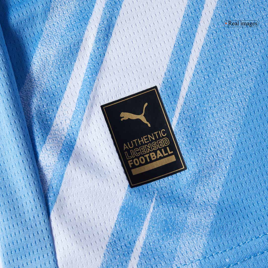 Manchester City Domicile Maillot Kit 2025/26 Enfant Bleu