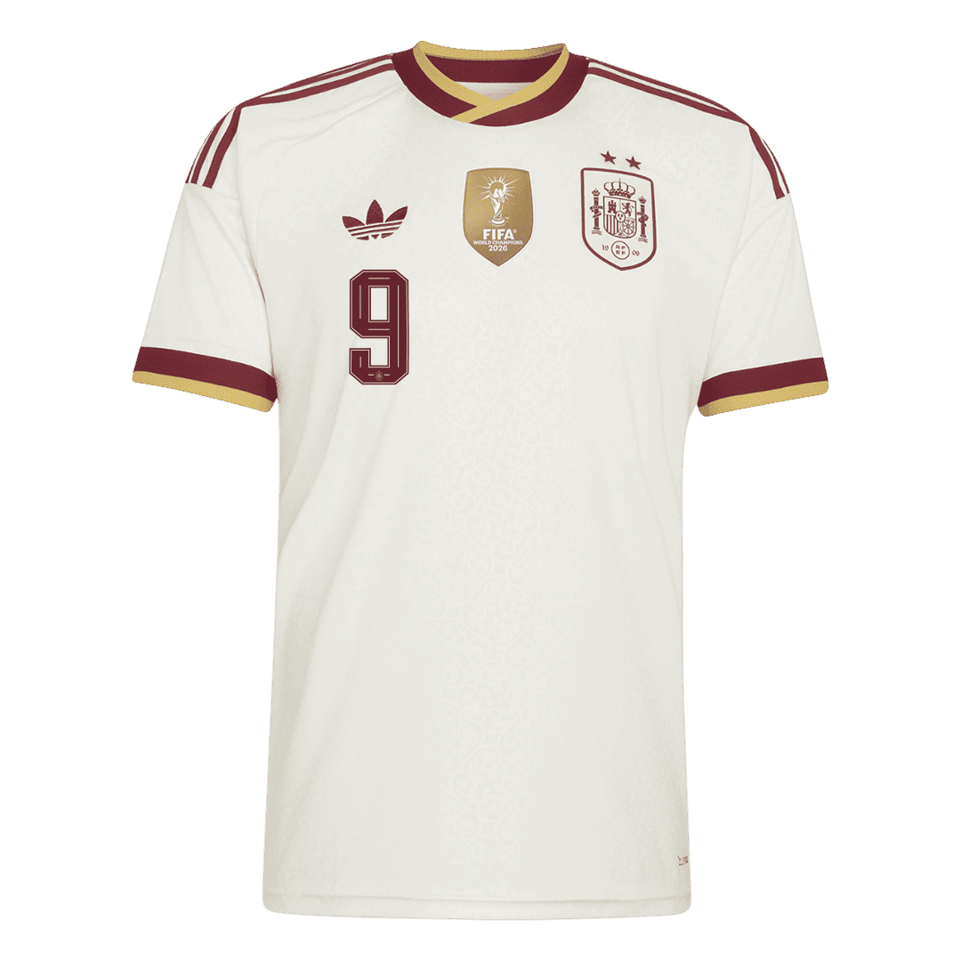 GAVI #9 Espagne Extérieur Maillot 2026 Blanc