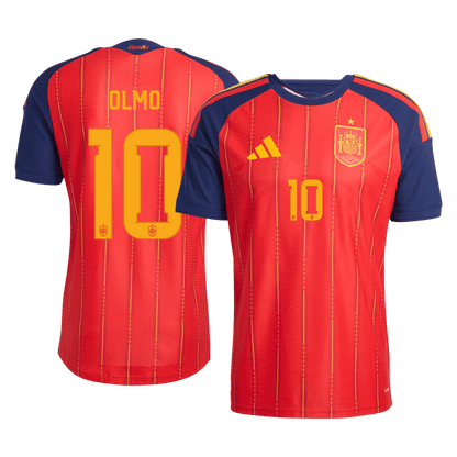 OLMO #10 Espagne Domicile Maillot 2026 Rouge Joueur