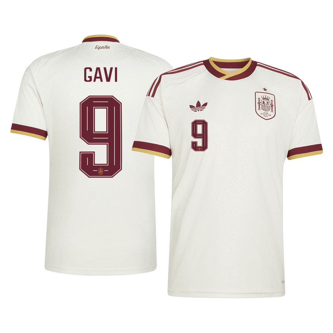 GAVI #9 Espagne Extérieur Maillot 2026 Blanc