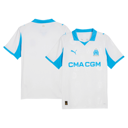 Olympique de Marseille Domicile Maillot 2025/26 Blanc Grande Taille