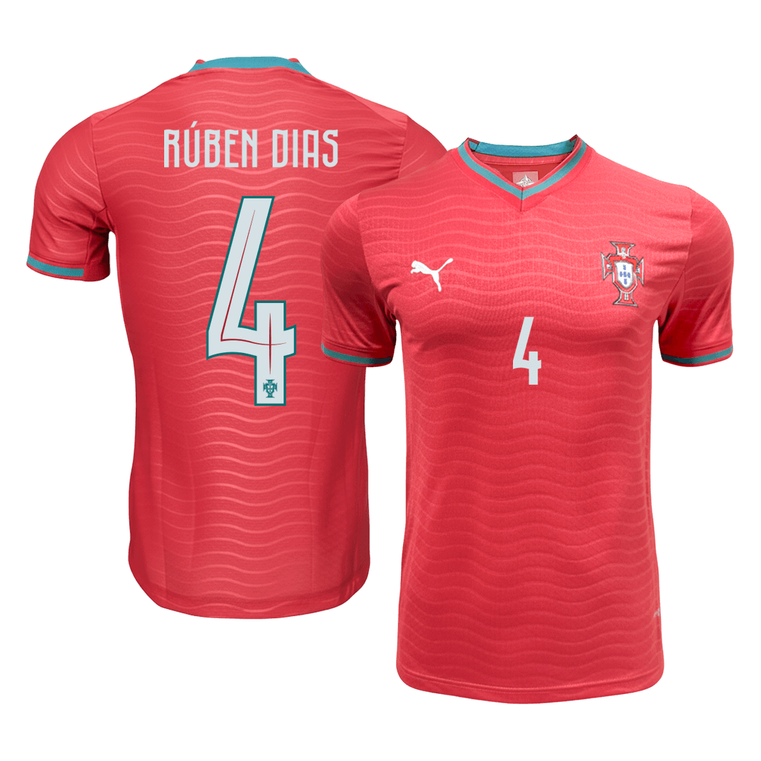 RÚBEN DIAS #4 Portugal Domicile Maillot 2026 Rouge Joueur