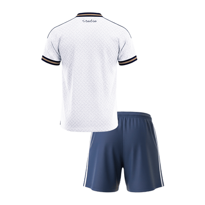 Italie Extérieur Maillot Kit 2026 Enfant Blanc