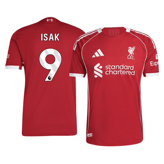 ISAK #9 Liverpool Domicile Maillot 2025/26 Rouge Joueur