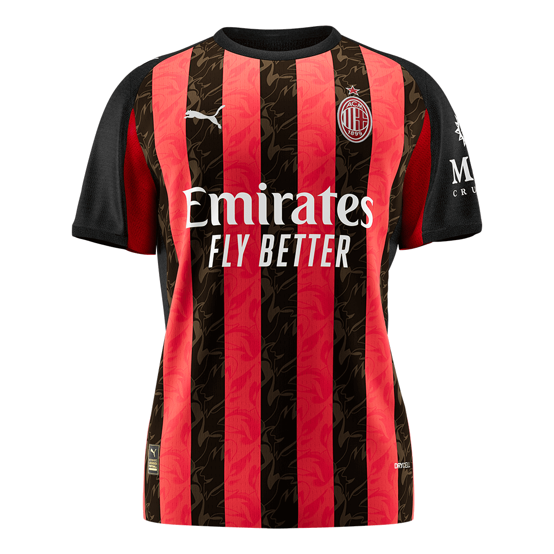 AC Milan Domicile Maillot 2025/26 Rouge&Noir - Super