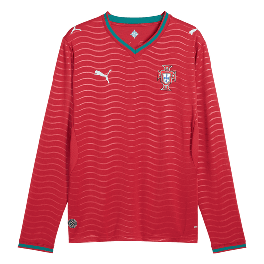 Portugal Domicile Maillot Manches Longues 2026 Rouge