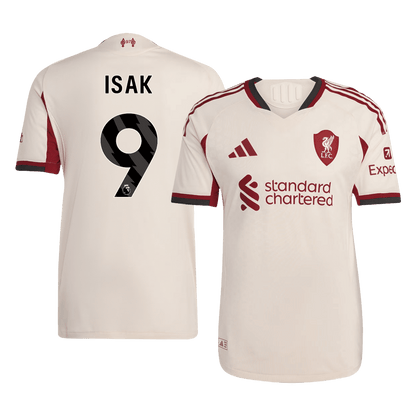 ISAK ##9 Liverpool Extérieur Maillot 2025/26 Blanc Joueur