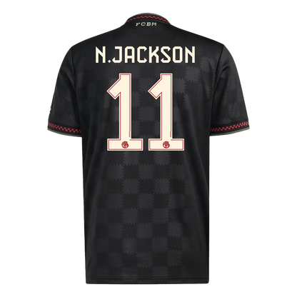 N.JACKSON #11 Bayern Munich Third Maillot 2025/26 Noir