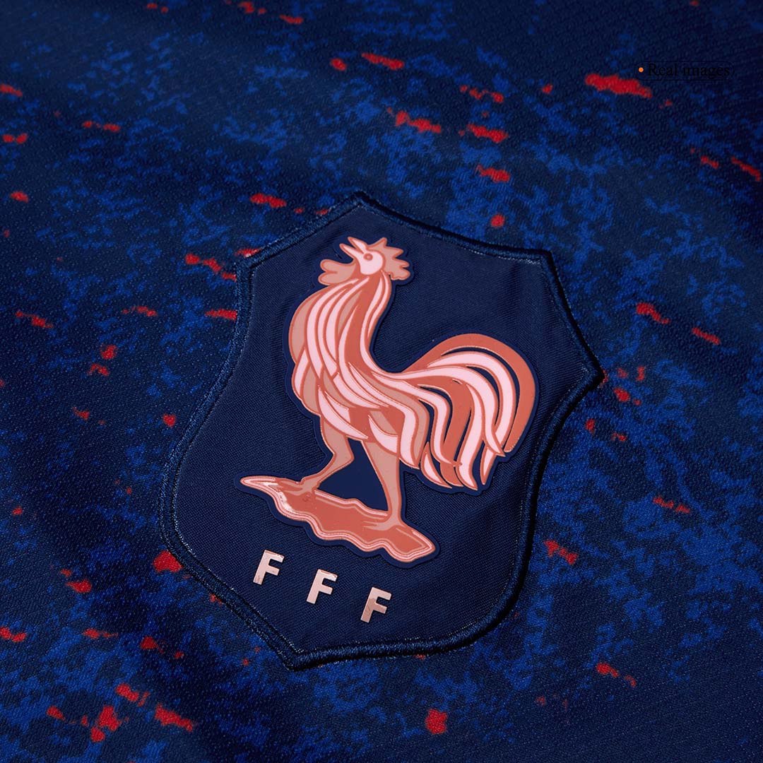 France Domicile Maillot 2025 Bleu - Euro Féminin Grande Taille