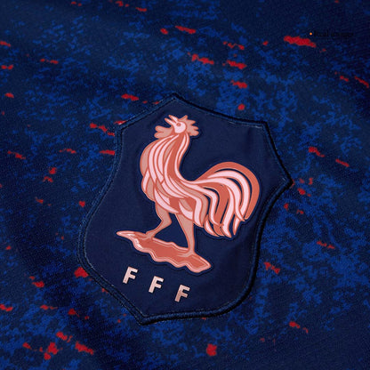 France Domicile Maillot 2025 Bleu - Euro Féminin Grande Taille