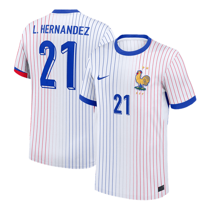 L.HERNANDEZ #21 France Extérieur Maillot 2024 Blanc