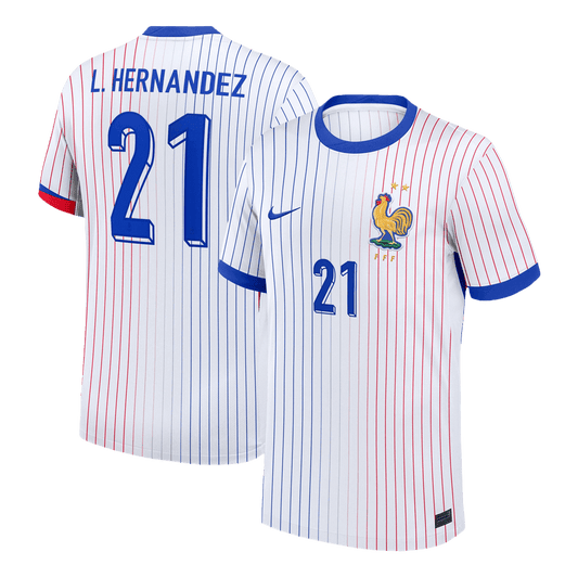 L.HERNANDEZ #21 France Extérieur Maillot 2024 Blanc