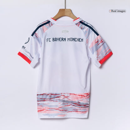 Bayern Munich Extérieur Maillot Kit 2025/26 Enfant Blanc
