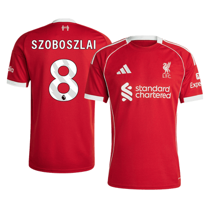 SZOBOSZLAI #8 Liverpool Domicile Maillot 2025/26 Rouge